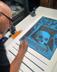 "Momento Mori- Dodger Blue/ Black"