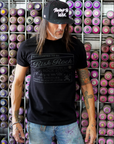 RiskRock Black T-Shirt Grey Logo