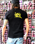 RiskRock Black T-Shirt Yellow Logo