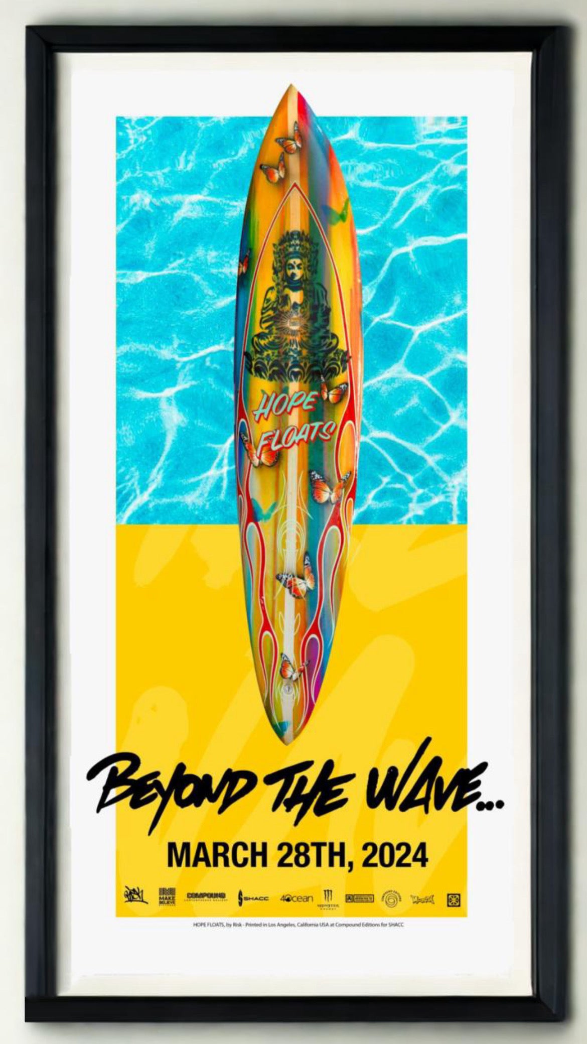 "Beyond the Wave" Show Poster - RISK Surfboard